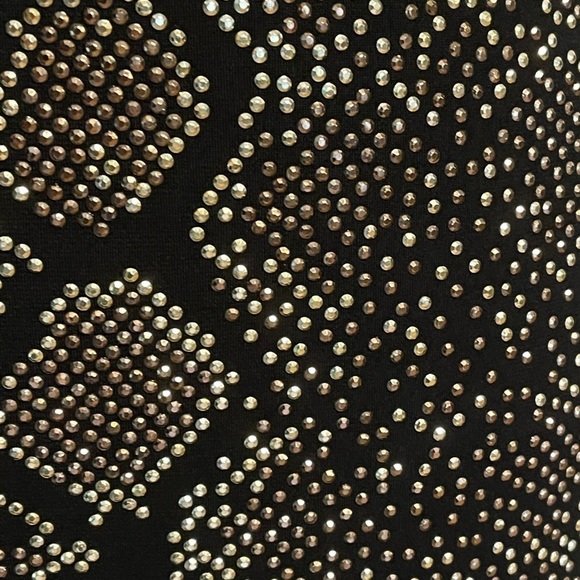 Cache Dress Gold Accent Skirt Snakeskin Pattern - Picture 5 of 9